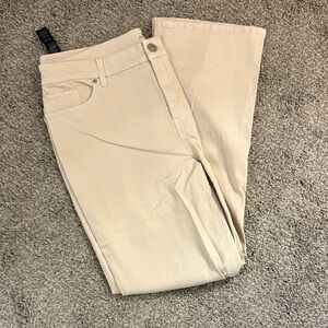 Chico's Tan Straight Leg Jeans